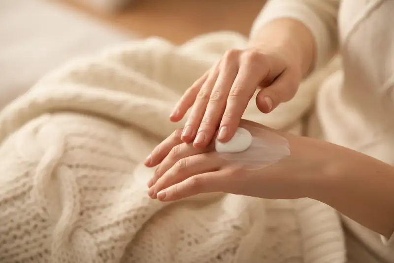 Nach jedem Händewaschen eincremen: Handcreme mit Panthenol oder Sheabutter schützt vor rissiger Winterhaut